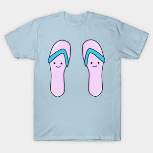 Cute Kawaii Flip Flop Beach Sandals T-Shirt